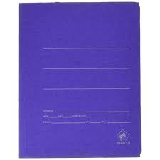 Carpeta Gomas Sencilla MARIOLA Cartón Mate, Folio Azul