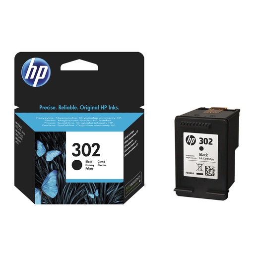 [F6U66AE] HP 302 Negro Cartucho de Tinta Original - F6U66AE