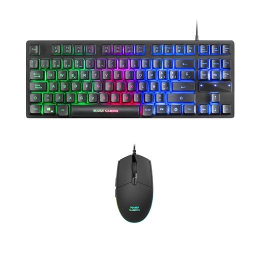 [TAC-PACK MCPTKLES] Pack Gaming Mars Gaming MCPTKLES/ Teclado + Ratón Óptico