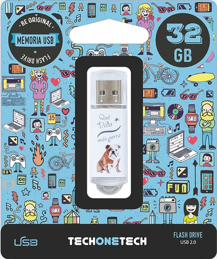 [vida perra] Pendrive 32GB Tech One Tech Que vida mas Perra USB 2.0